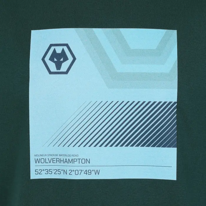 Wolverhampton Wanderers Store | Shop Official Molineux Location T-Shirt – Green Wolves Gear